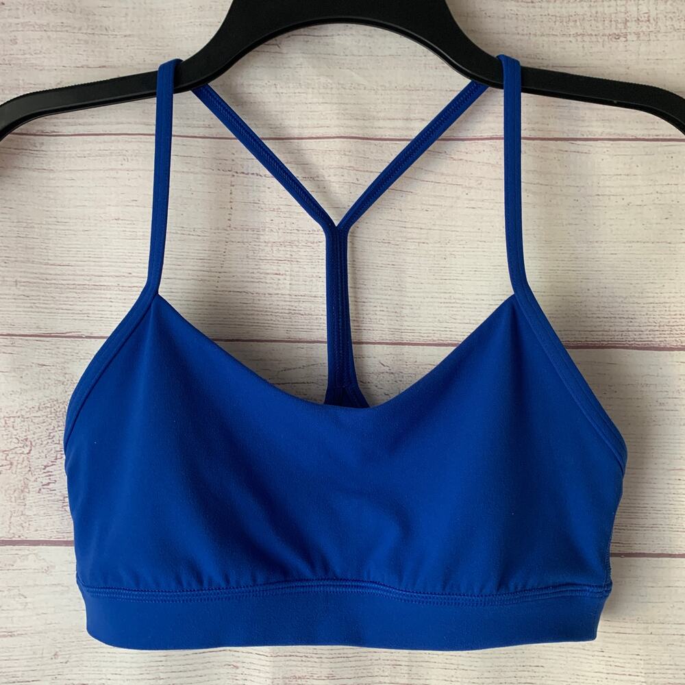 Lululemon Flow Y Sports Bra Royal Blue Nulu